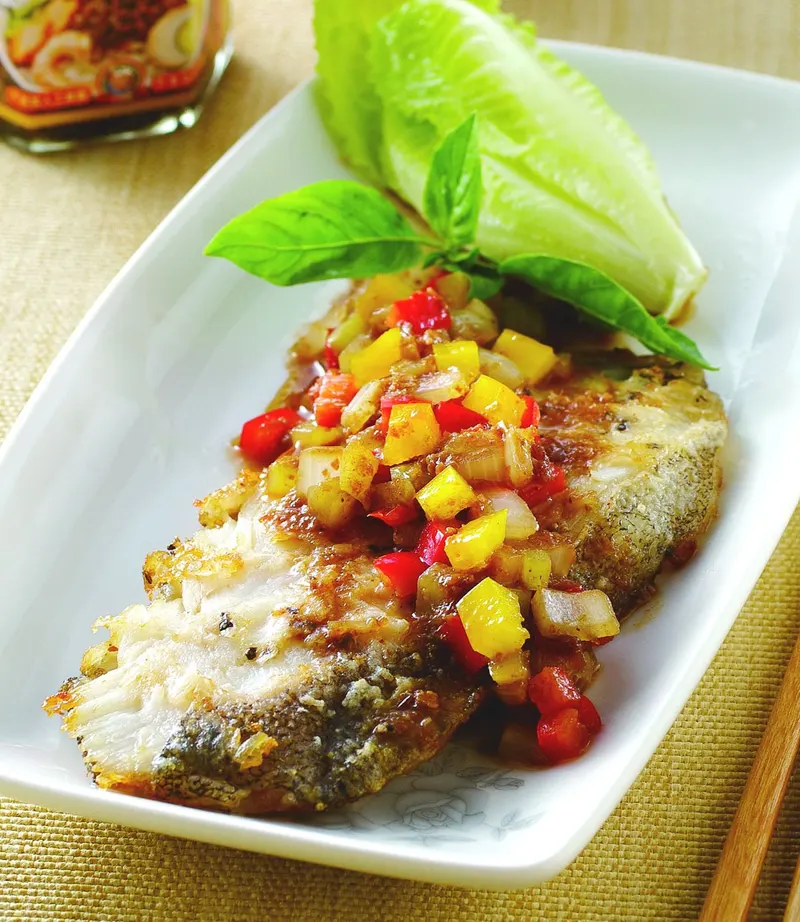 蔥煎鱈魚排