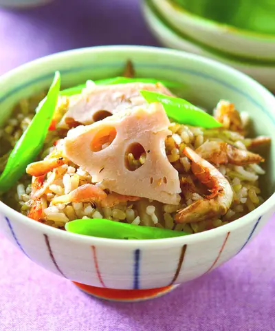 蓮藕櫻花蝦飯