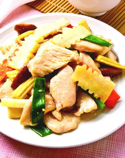 薑片炒雞肉