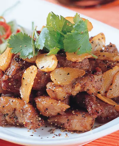 蒜片牛仔肉