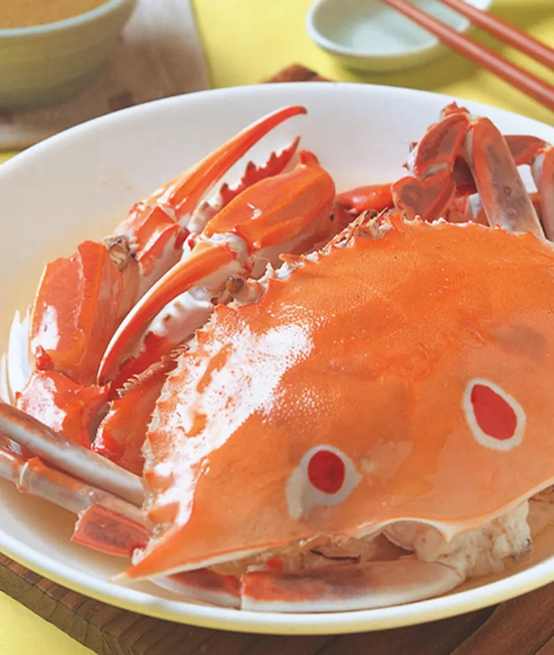 果泥清蒸蟹